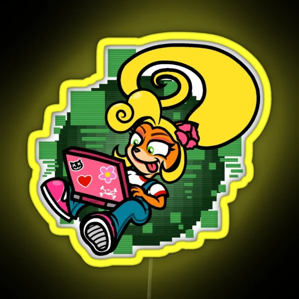 Coco S Laptop RGB Neon Sign