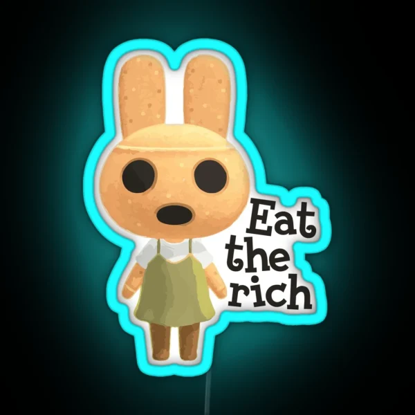 Coco Says Eat The Rich RGB Neon Sign