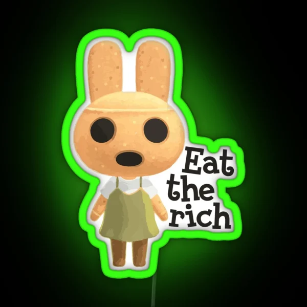 Coco Says Eat The Rich RGB Neon Sign