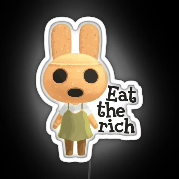 Coco Says Eat The Rich RGB Neon Sign