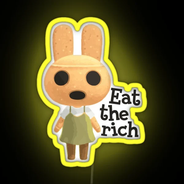 Coco Says Eat The Rich RGB Neon Sign