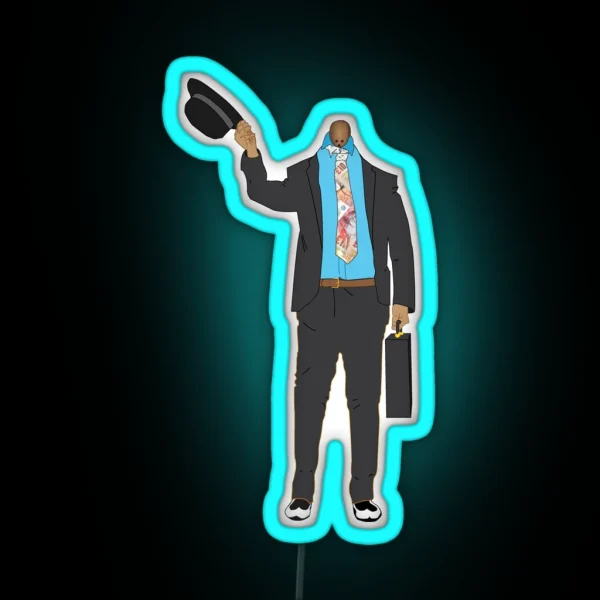 Coconut Business Man Taskmaster Fan Art RGB Neon Sign