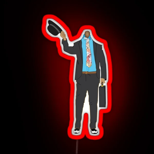 Coconut Business Man Taskmaster Fan Art RGB Neon Sign
