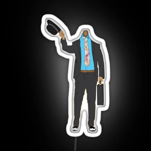 Coconut Business Man Taskmaster Fan Art RGB Neon Sign