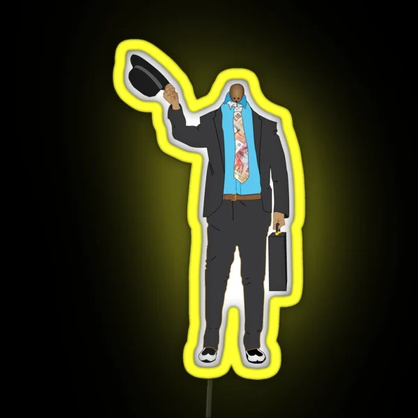 Coconut Business Man Taskmaster Fan Art RGB Neon Sign