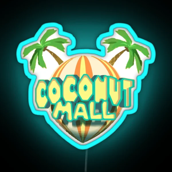 Coconut Mall Logo RGB Neon Sign