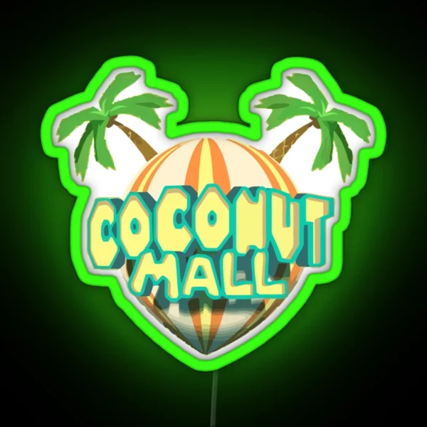 Coconut Mall Logo RGB Neon Sign