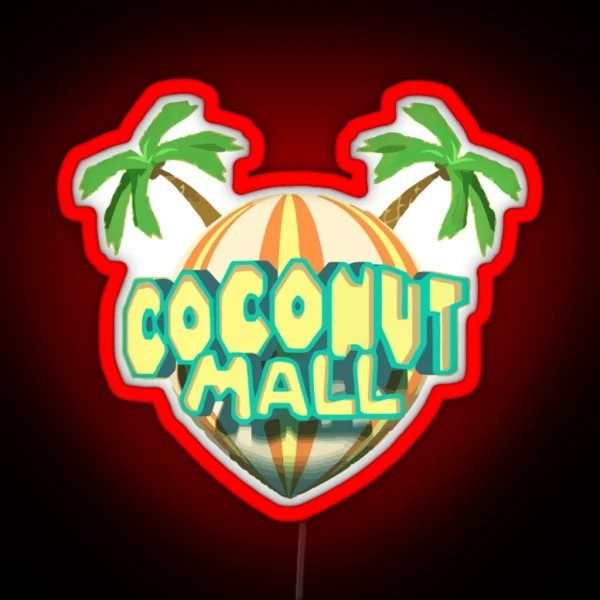 Coconut Mall Logo RGB Neon Sign