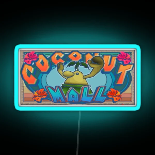 Coconut Mall Logo RGB Neon Sign