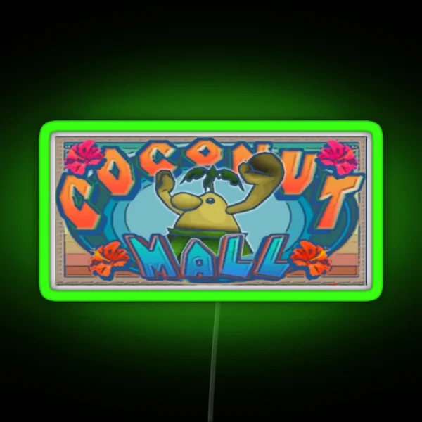Coconut Mall Logo RGB Neon Sign