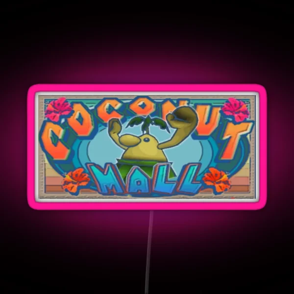 Coconut Mall Logo RGB Neon Sign