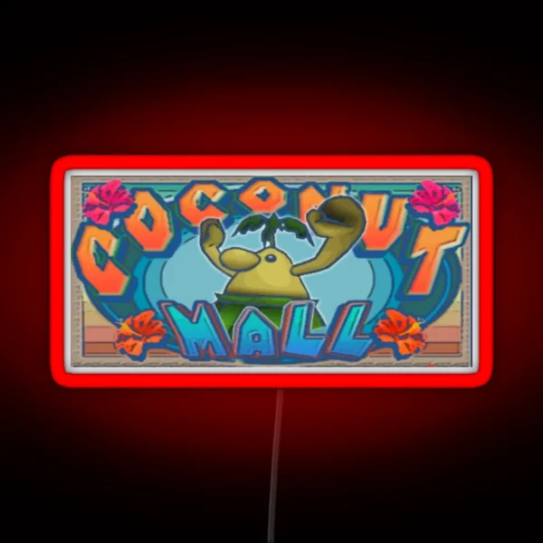 Coconut Mall Logo RGB Neon Sign