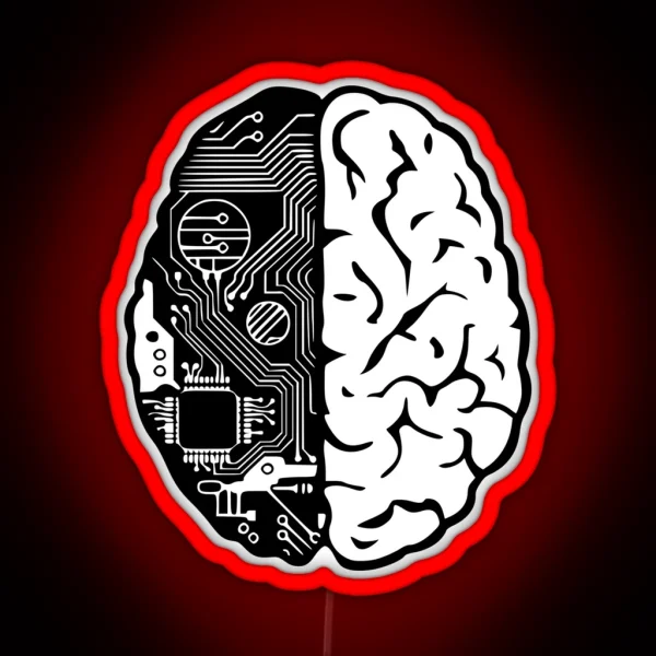 Coding Brain RGB Neon Sign