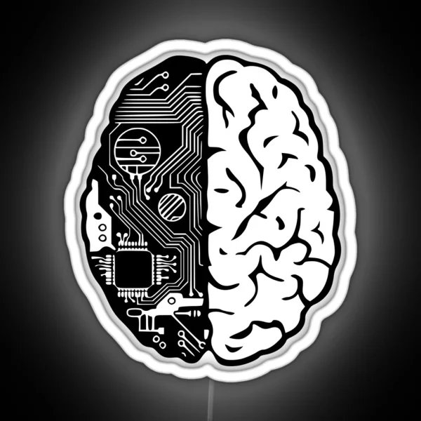 Coding Brain RGB Neon Sign