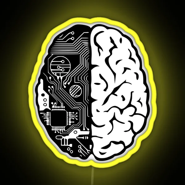 Coding Brain RGB Neon Sign