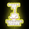 Coffe My Morning Ritual Funny Gifts RGB Neon Sign - Image 5
