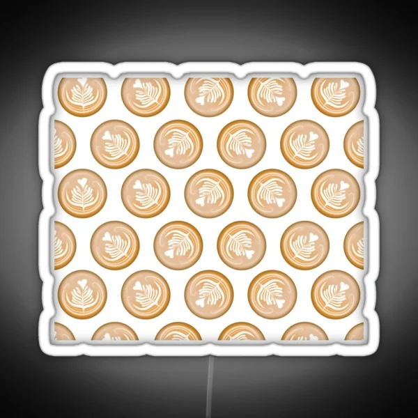 Coffee Latte Art 02 RGB Neon Sign