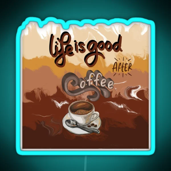 Coffee Lover RGB Neon Sign
