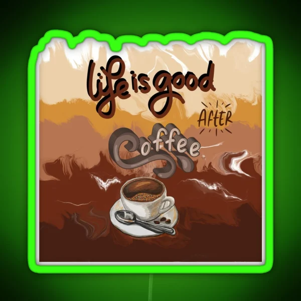 Coffee Lover RGB Neon Sign