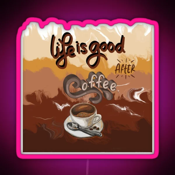 Coffee Lover RGB Neon Sign
