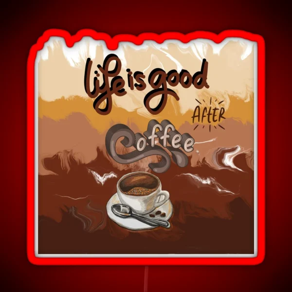 Coffee Lover RGB Neon Sign