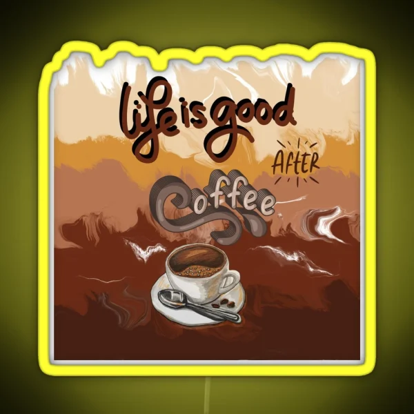 Coffee Lover RGB Neon Sign