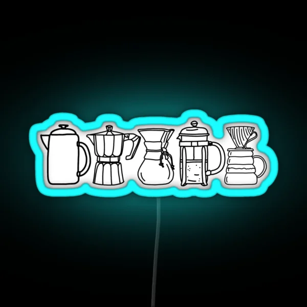 Coffee Methods RGB Neon Sign