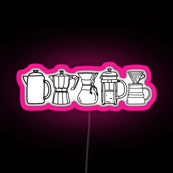 Coffee Methods RGB Neon Sign