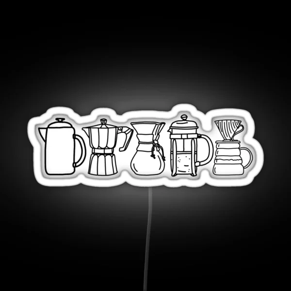 Coffee Methods RGB Neon Sign