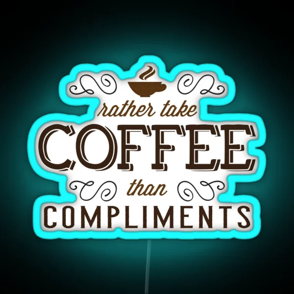 Coffee Morning Muffle Breakfast Ritual Gift RGB Neon Sign