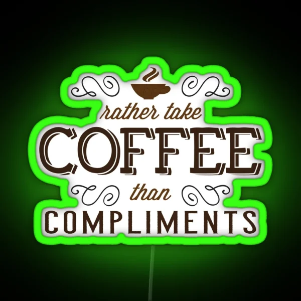 Coffee Morning Muffle Breakfast Ritual Gift RGB Neon Sign