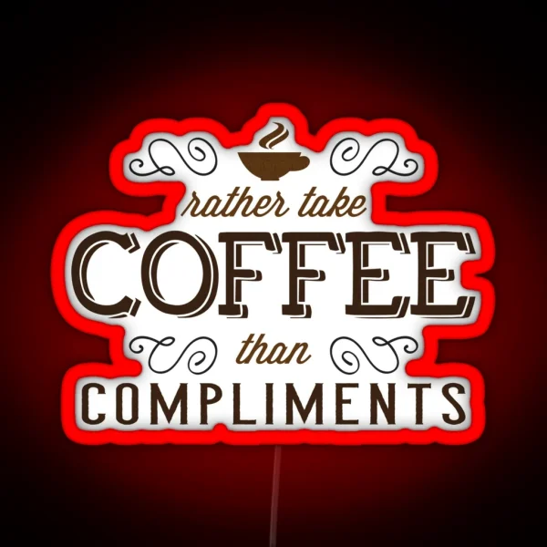 Coffee Morning Muffle Breakfast Ritual Gift RGB Neon Sign