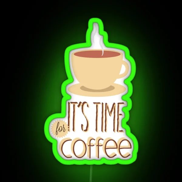 Coffee Morning Muffle Breakfast Ritual Gift RGB Neon Sign