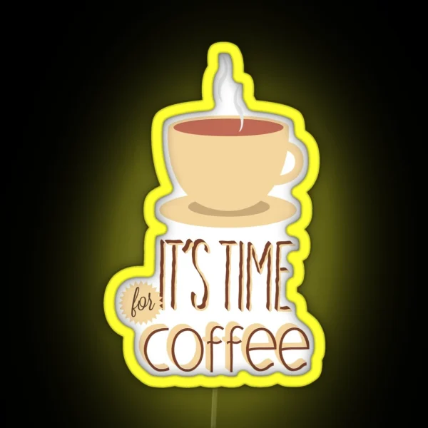 Coffee Morning Muffle Breakfast Ritual Gift RGB Neon Sign