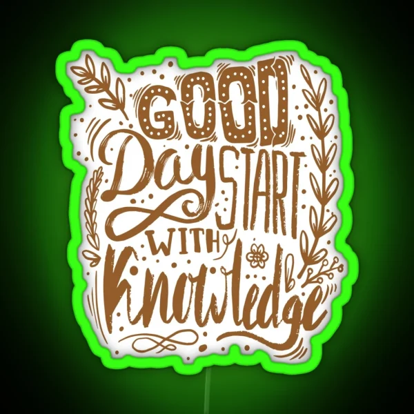 Coffee Morning Muffle Breakfast Ritual Gift RGB Neon Sign