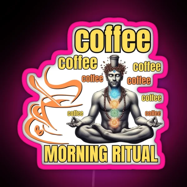 Coffee Morning Ritual RGB Neon Sign