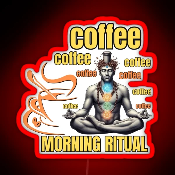 Coffee Morning Ritual RGB Neon Sign