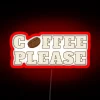 Coffee Please RGB Neon Sign - Image 2