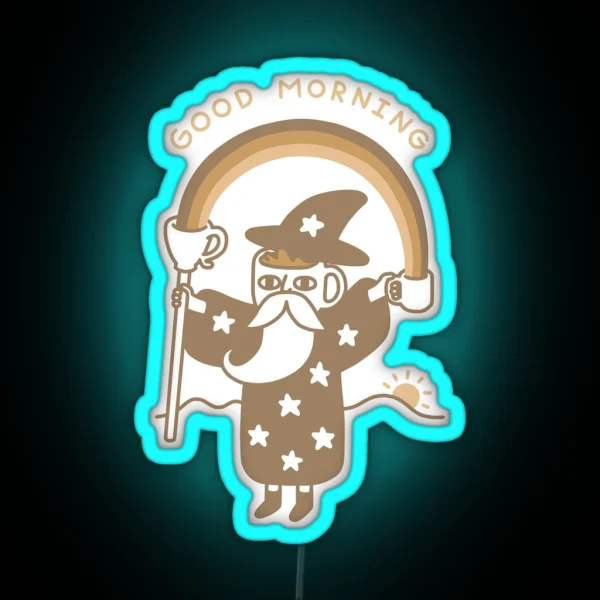 Coffee Wizard RGB Neon Sign