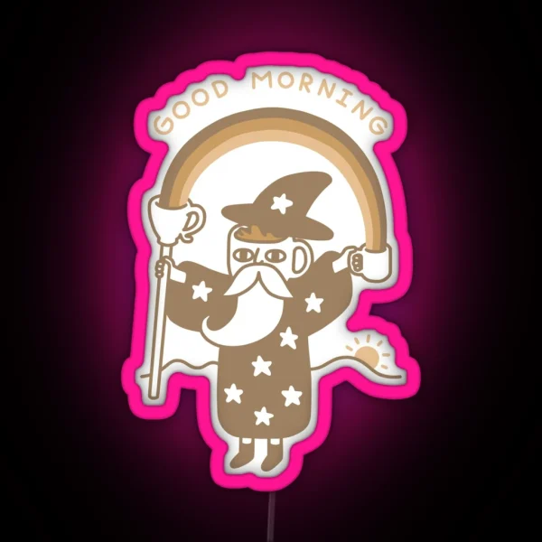Coffee Wizard RGB Neon Sign