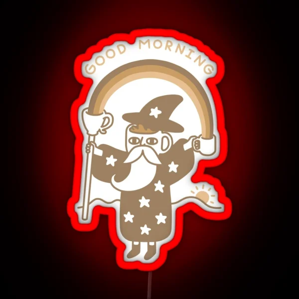 Coffee Wizard RGB Neon Sign