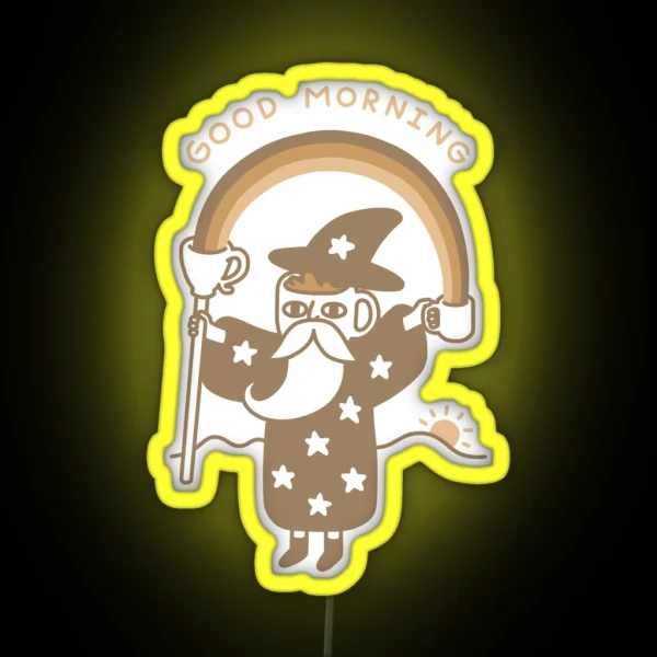 Coffee Wizard RGB Neon Sign