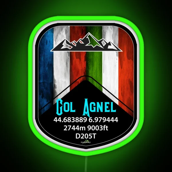 Col Agnel France Italy Led Led RGB Neon Sign