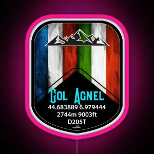 Col Agnel France Italy Led Led RGB Neon Sign