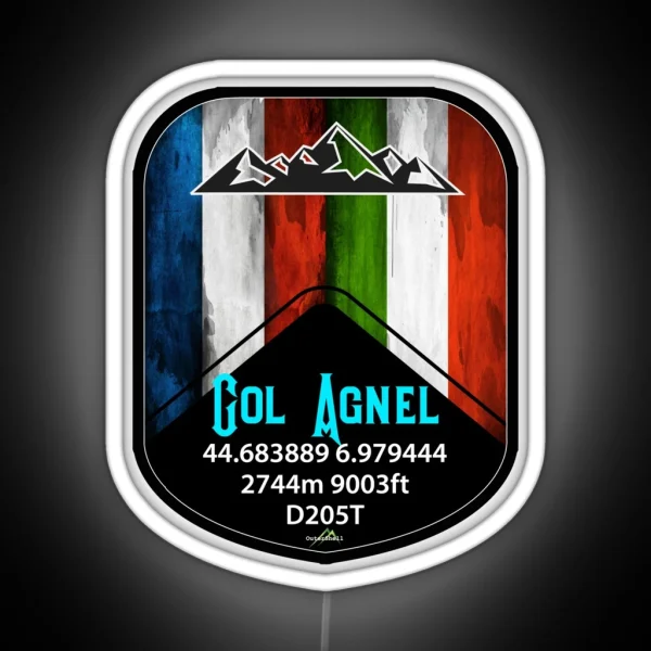 Col Agnel France Italy Led Led RGB Neon Sign