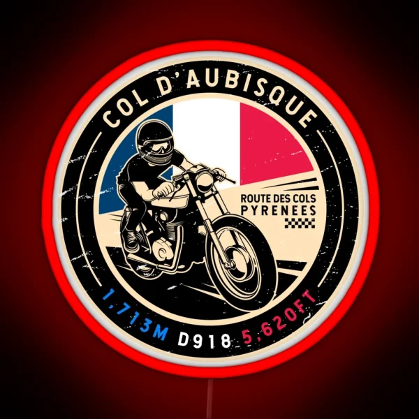 Col D Aubisque Route Des Cols Motorcycle RGB Neon Sign