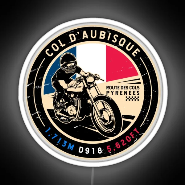 Col D Aubisque Route Des Cols Motorcycle RGB Neon Sign