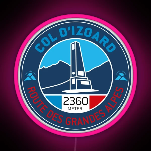 Col D Izoard Route Des Grandes Alpes V1 RGB Neon Sign