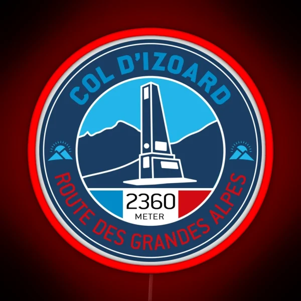 Col D Izoard Route Des Grandes Alpes V1 RGB Neon Sign