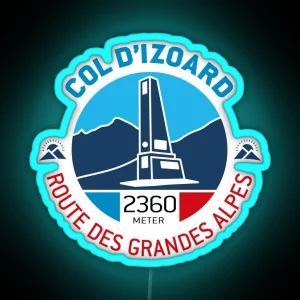 Col D Izoard Route Des Grandes Alpes V2 RGB Neon Sign